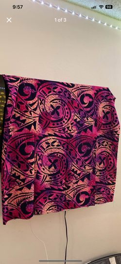 Tahitian Pink And Black Fabric
