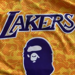 🔥🏀medium Bape Lakers Jersey Anc Shorts! New NBA Jerseys Are In!! Tons Of Options!