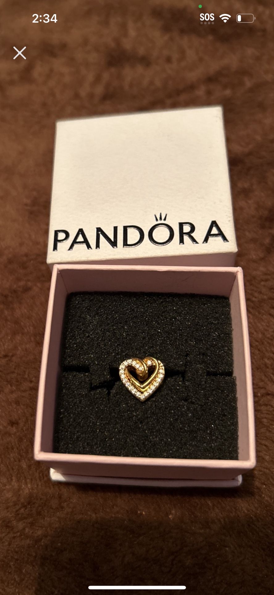 (Pandora )14k Hearts Charms 69.00 Only One Left!!!!