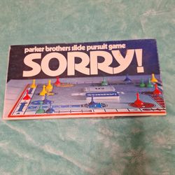 1972 Sorry Board Game