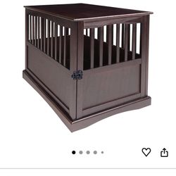 Furniture Style Dog Crate End Table – Espresso – Never Used