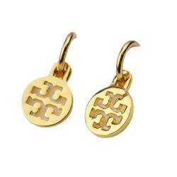 New Tory Burch Gold-Plated Hanging Earrings