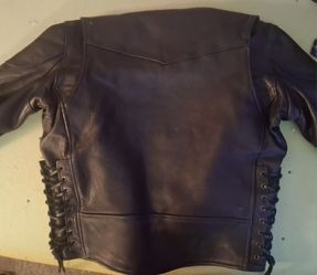 Leather coat