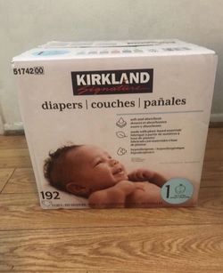 Costco Diapers Size 1, 192 New 