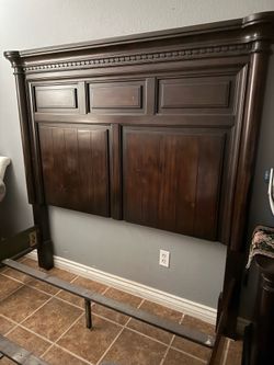 Beautiful queen bed frame  from Mathis Brothers