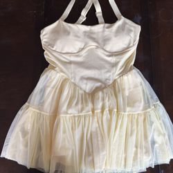 Corset Pirouette Dress Sunshine Yellow
