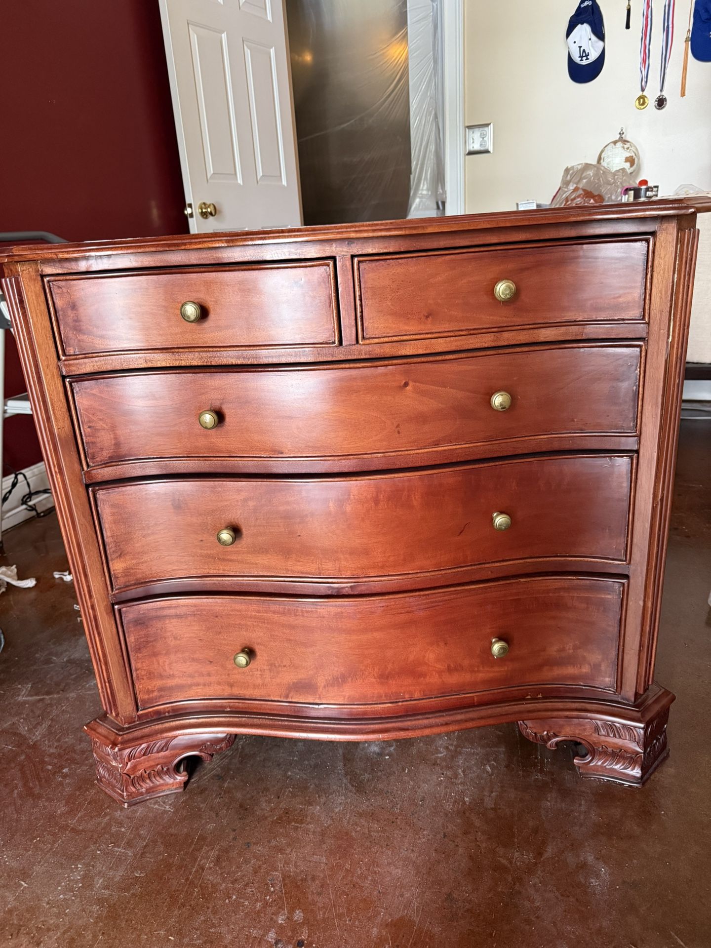 Antique Dresser- Cherry Wood Solid