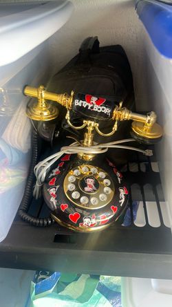 Betty boop collectible rotary phone works
