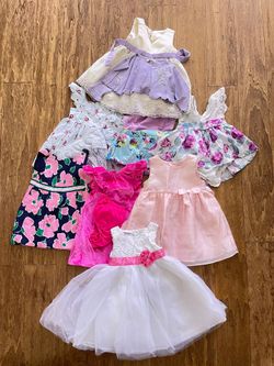 Baby Girl Dresses/Rompers- Size 12 M - 8 Dresses