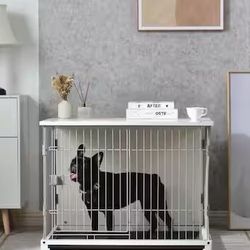 Brand new dog crate 32 inches for $70 white 