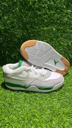 Nike Air Jordan 4 RM Size 1 Youth White Pine Green Grey Gum Brown FQ7936-103