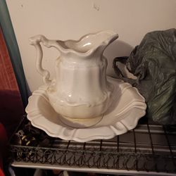 Vintage Vase And Basin 1896