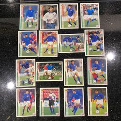 Lot of 16 ITALY: 1994 Upper Deck World Cup Contenders English/Spanish Cards