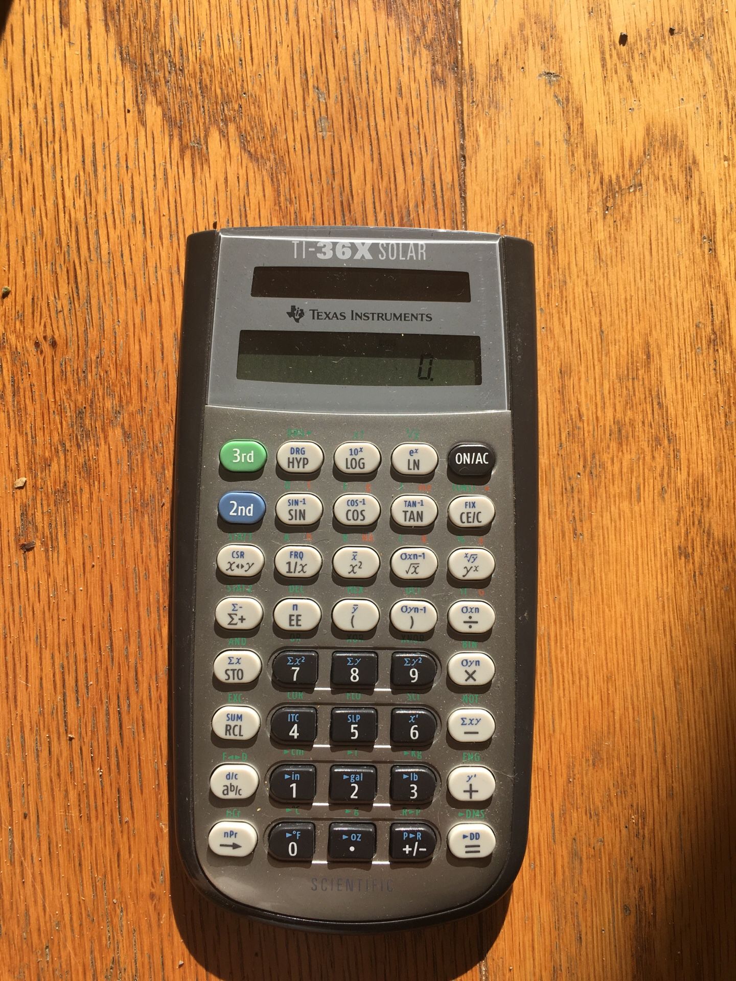 TI 36x solar scientific calculator