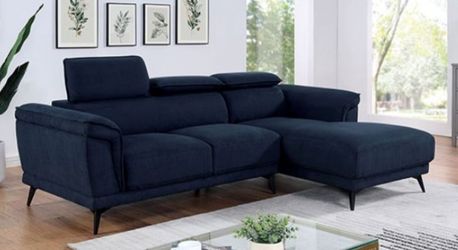Brand New Navy Blue Modern Style Sectional Sofa