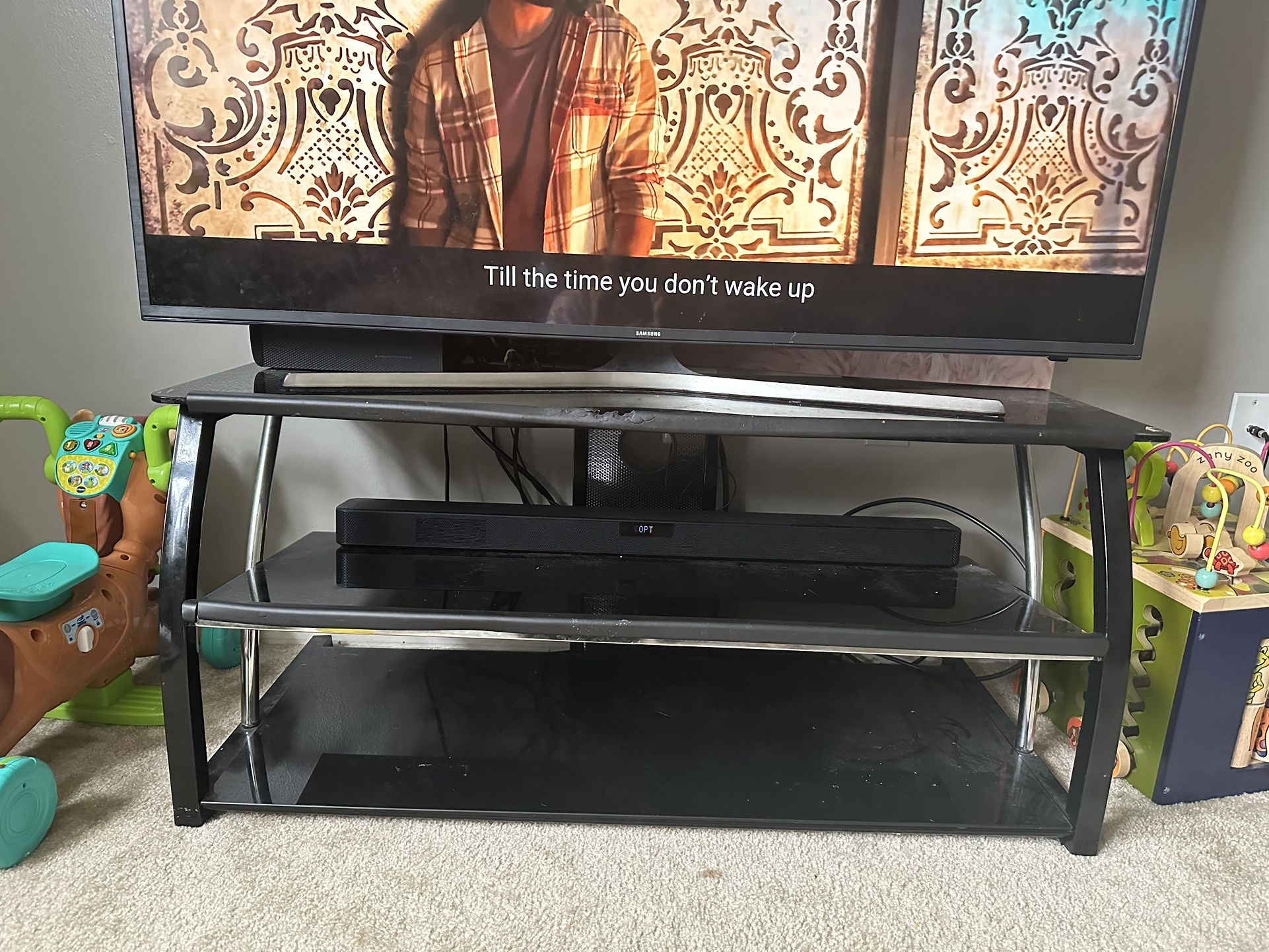 Glass TV Stand