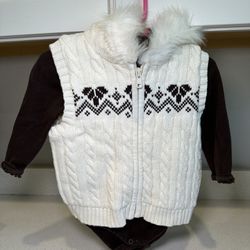 GYMBOREE winter sweater vest set
