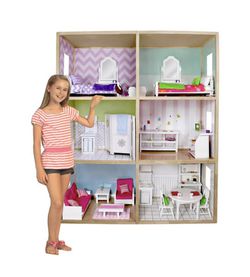New Open Box My Girl's Dollhouse for 18" Dolls, Modern Style