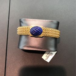 18k Gold Bracelet  w/ Lap Stone