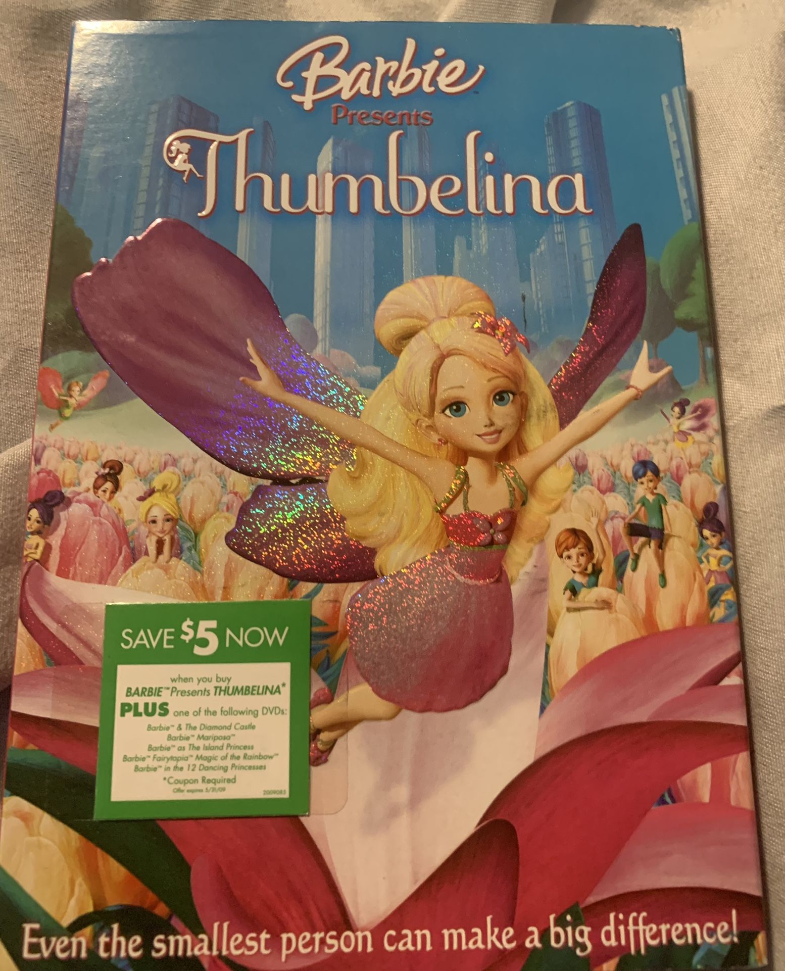Like New Barbie Thumbelina DVD