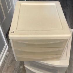 Desk Or Dresser Top 3 Drawer Sterilite. $3