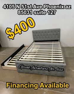 Trundle bed full over twin brand new