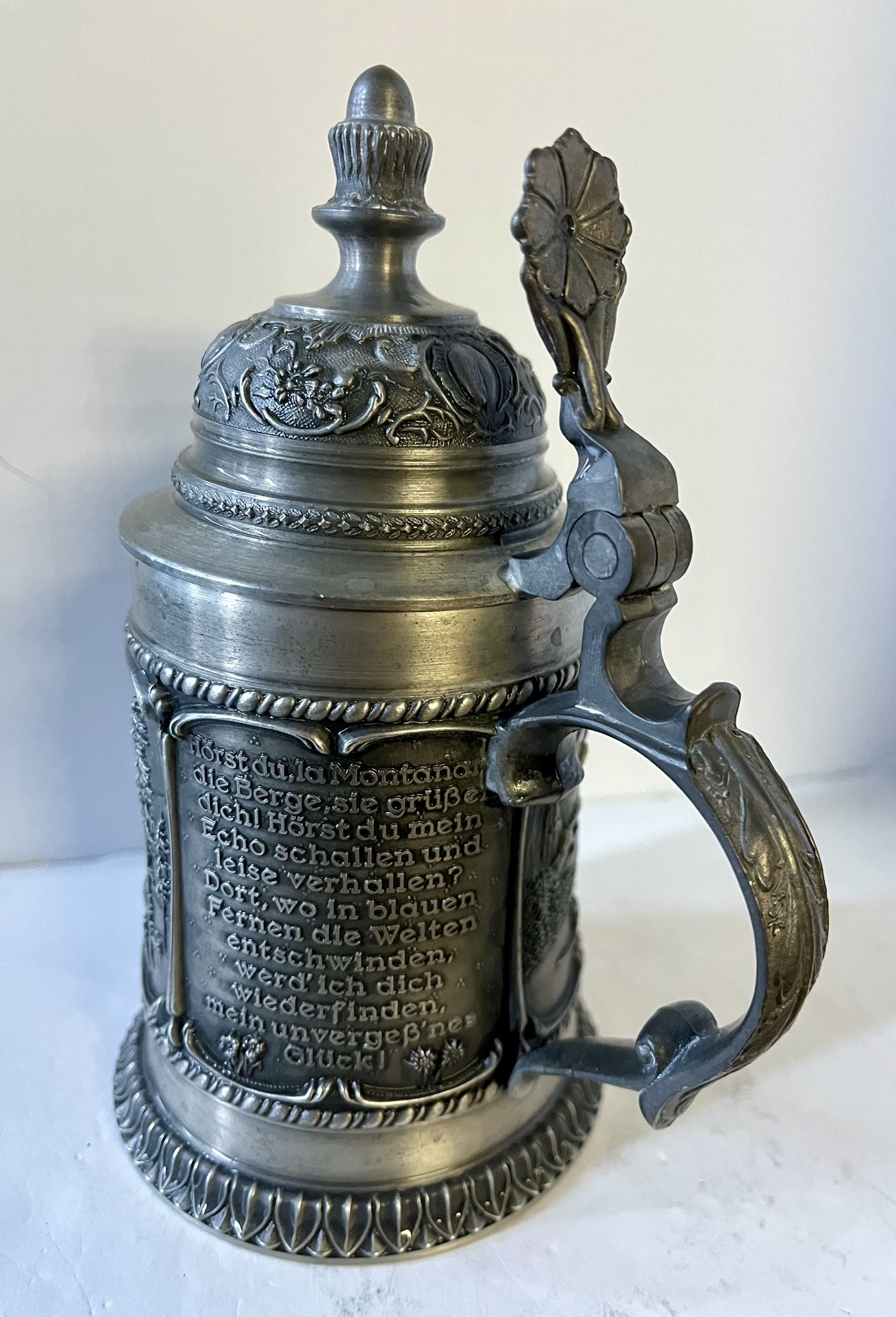 Detailed Post War Pewter Stein