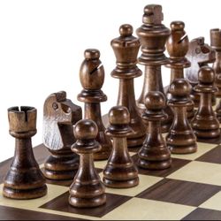 Solid Wooden Chess