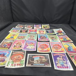 Vintage Garbage Pail Kids Lot (27 Cards, 1980s Originals) – Unpeeled Stickers – Joe Blow, Leaky Lindsay, Grim Jim & More!