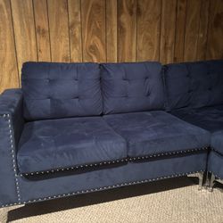 Pretty Blue Sectional 
