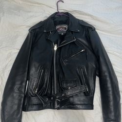 Mens Leather Biker Jacket