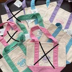 mini trader joe’s canvas tote bag
