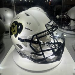 Travis Hunter - Signed Colorado Authentic Speed Helmet BAS
