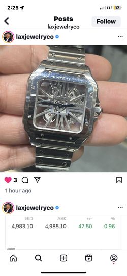 Factory Cartier Skeleton Stainless full Set We Buy Gold Watches Rolex Diamomds Scrap Silver Coins Currency Swiss Jesus 10k 14k 24k 
