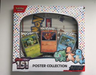 Pokémon Scarlet & Violet 151 Poster Collection Bulbasaur Charmander Squirtle