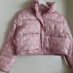 Playboy Pink Puffer Jacket 