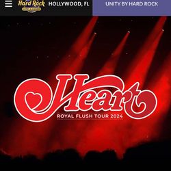 Heart @ Hard rock Tickets For Sale