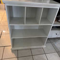 Bookshelf In White