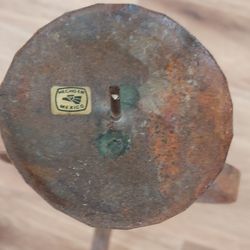 Handcrafted made in Mexico 12" Wrought Iron Candle Holder 