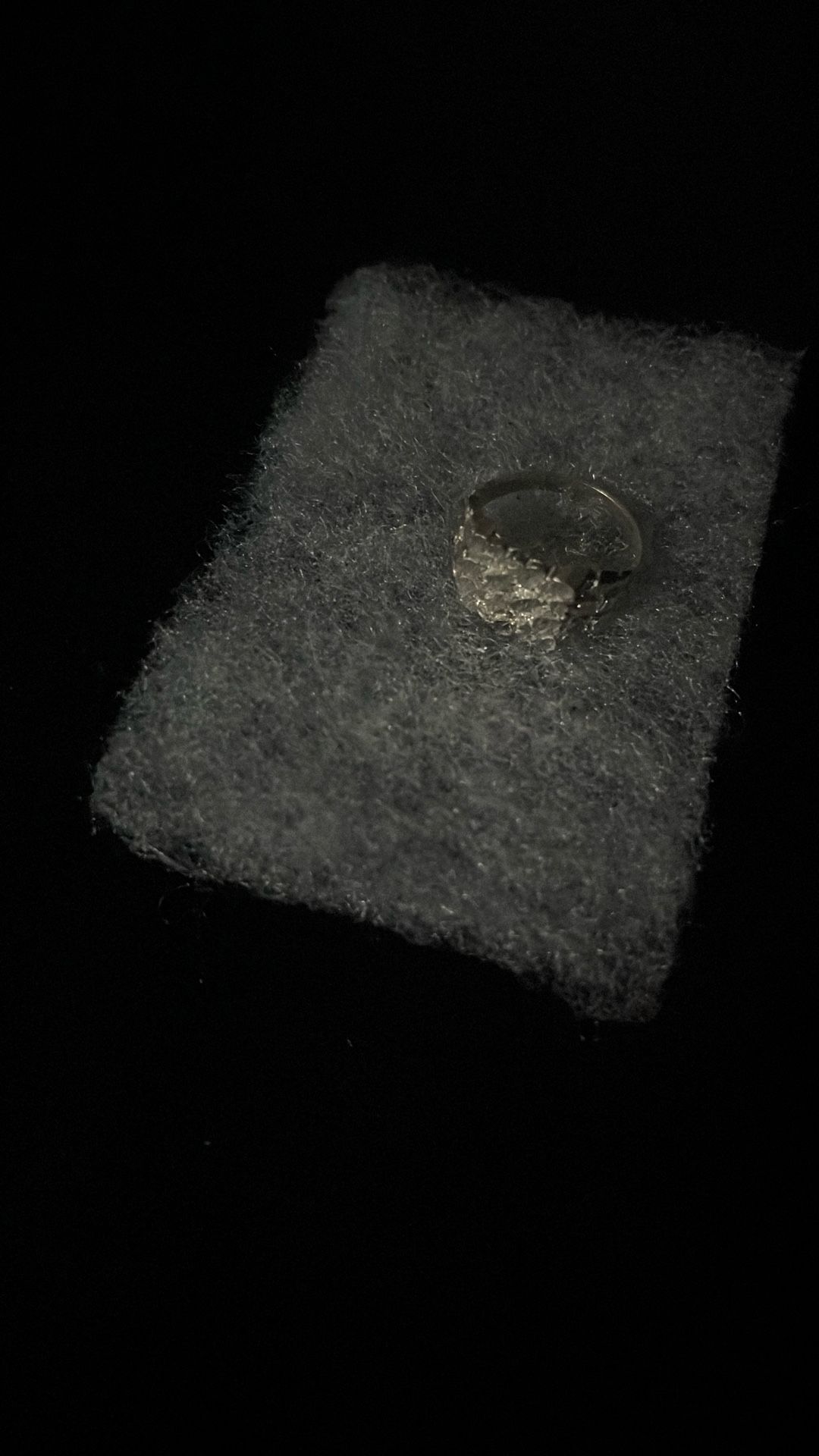 Small 925 Sliver Nugget Ring