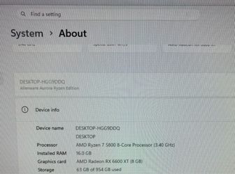 Alienware PC