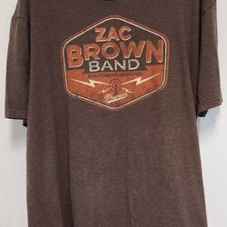 Zac Brown Band Jekyll Hyde Tour 2015 Concert Shirt XXL Official Brown & Orange