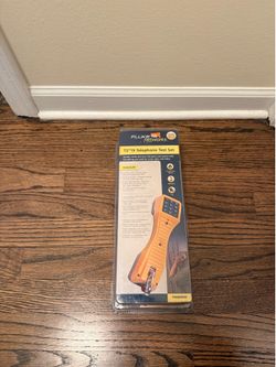 Fluke Networks 1(contact info removed) TS19 Telephone Test Set with Angled Bed-of-Nails Clips