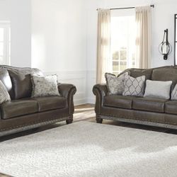 Malacara Quarry Leather Living Room Set

