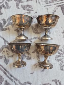 Silver Plated Goblets 4PC Set