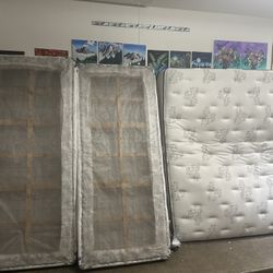 Cali King With Box Spring- Never Used