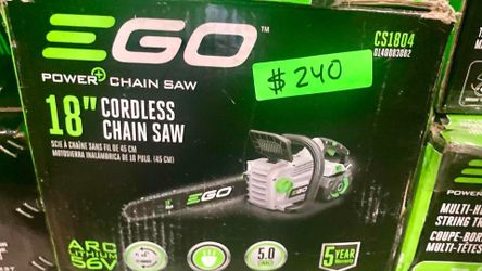 Ego 18in Cordless Chainsaw