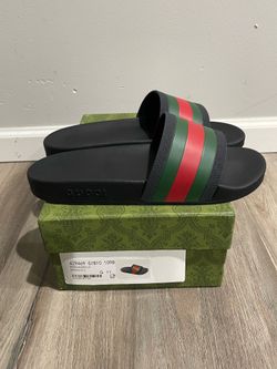 GG Pool Slides Men’s Size 10 Brand New