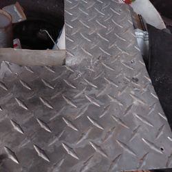 Diamond Plate Piece Of Metal
