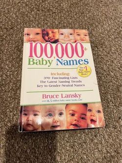 100,000 Baby Names Book